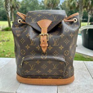 Louis Vuitton Monogram Montsouris MM backpack EUC